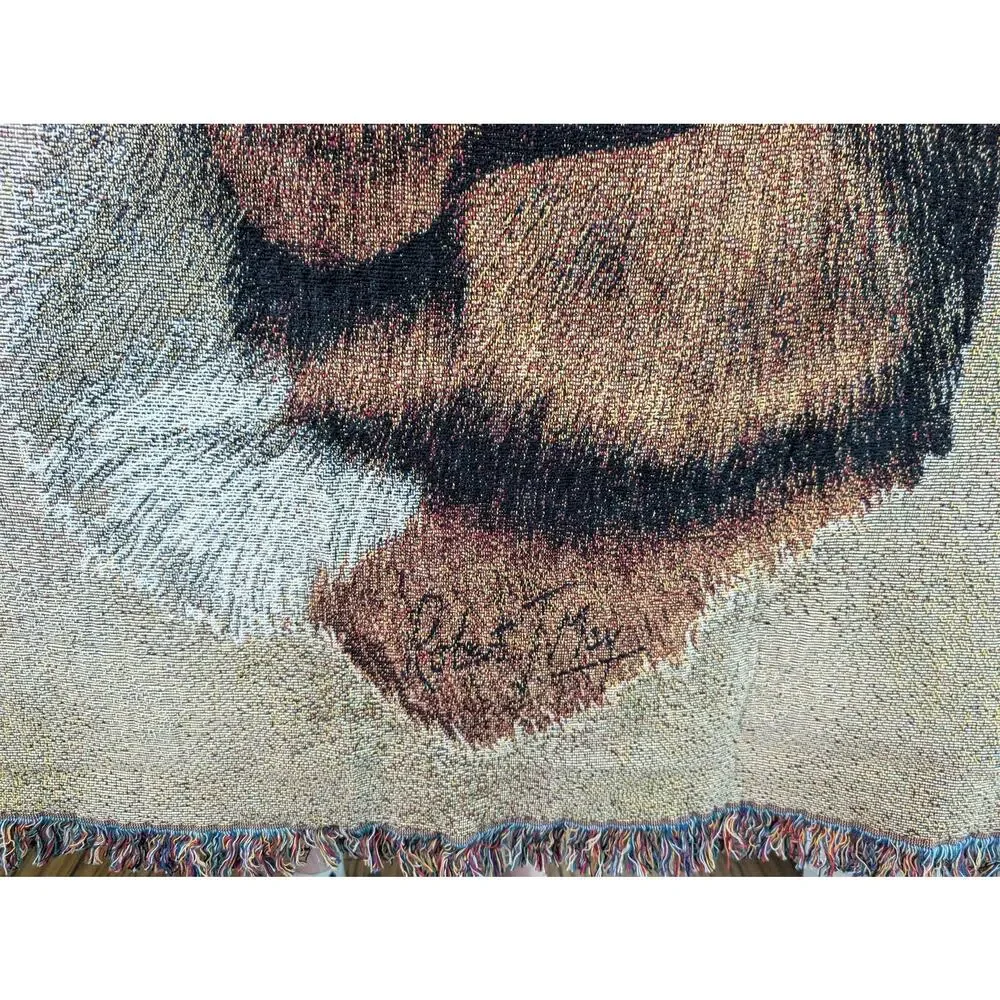 Pure Country Weavers Beagle Lap Square Cotton Woven Throw Blanket Robert May Dog